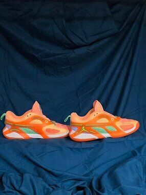 Nike Jordan Heir Series Peach Orange Green Basketball Shoes Sneakers